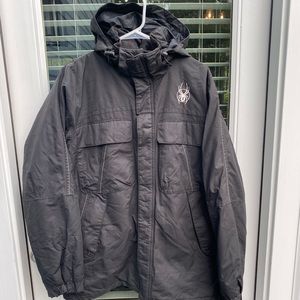 Mens Black Spyder Ski Jacket